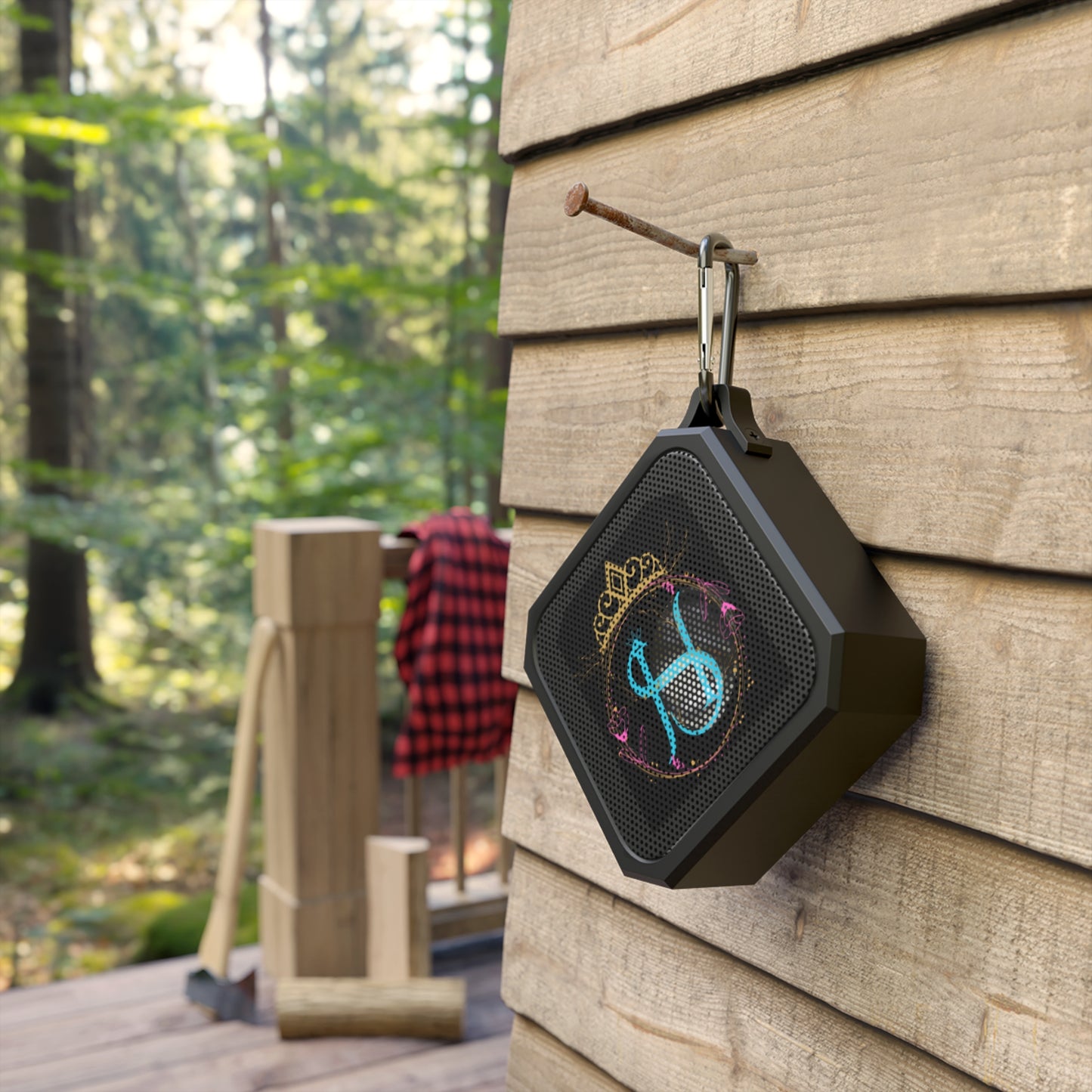 Blackwater Outdoor Bluetooth Speaker – Colorful Crown Design & Carabiner